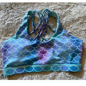 CVG "Mermaid Scale" Butterfly Back Sports Bra (M)
